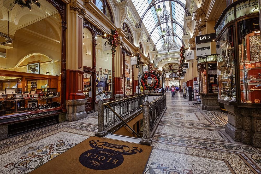 The Block Arcade's mosaic floor and glass roof